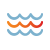 multi-color water icon